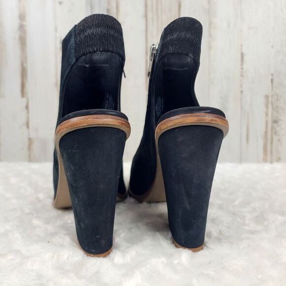 Steve Madden Valencia Leather Open Toe Sandals Black Size 9.5 - Picture 5 of 10